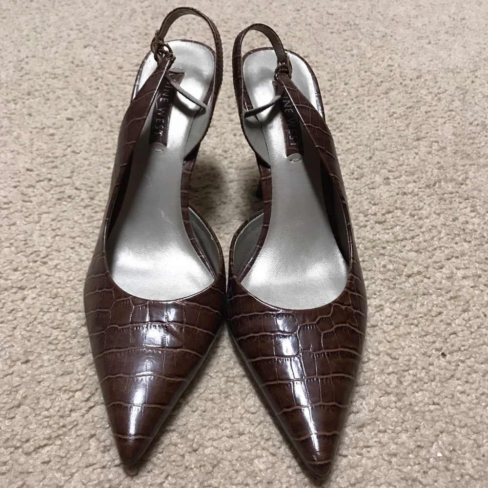 Nine West brown heels