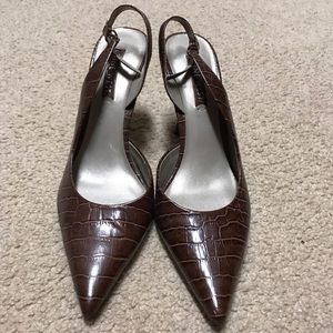 Nine West brown heels