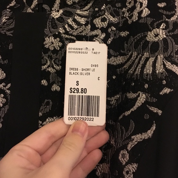 NWT Black/Silver Forever 21 Dress - Picture 3 of 4