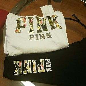 Pink Bling floral outfit