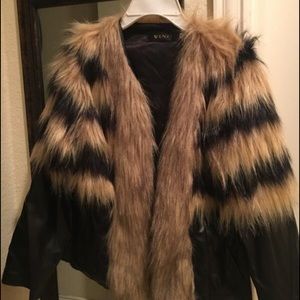 Wenxi faux fur jacket