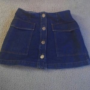 Topshop Denim Skirt