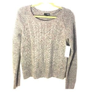Grey Speckled Wooly Sweater-NWT