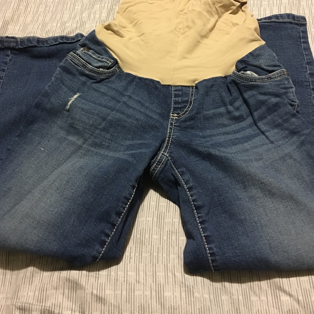 Capri Maternity Jeans