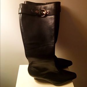 🎀ANNE KLEIN 'GINGER' LEATHER BOOTS