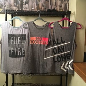 3 Old Navy Workout Shirts