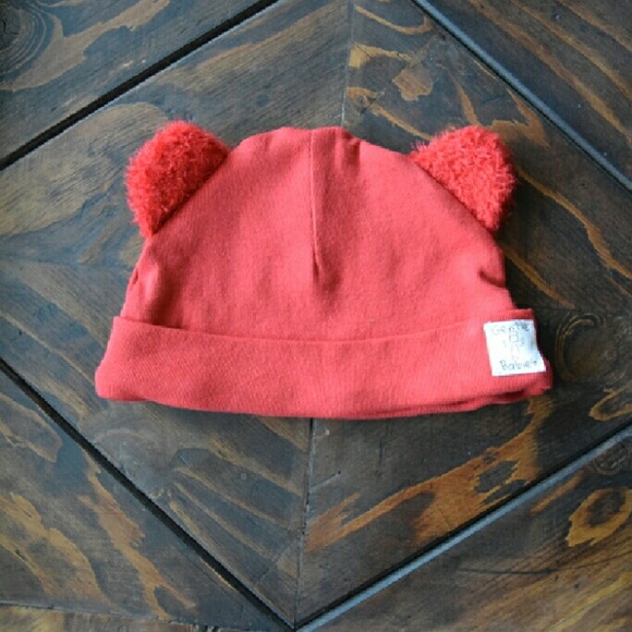 Gentle Babies Faux Fur Ear Beanie - Coral - Picture 1 of 4
