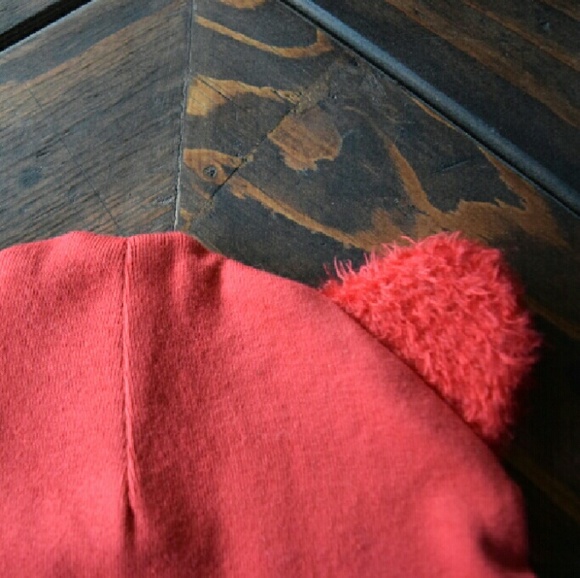 Gentle Babies Faux Fur Ear Beanie - Coral - Picture 2 of 4