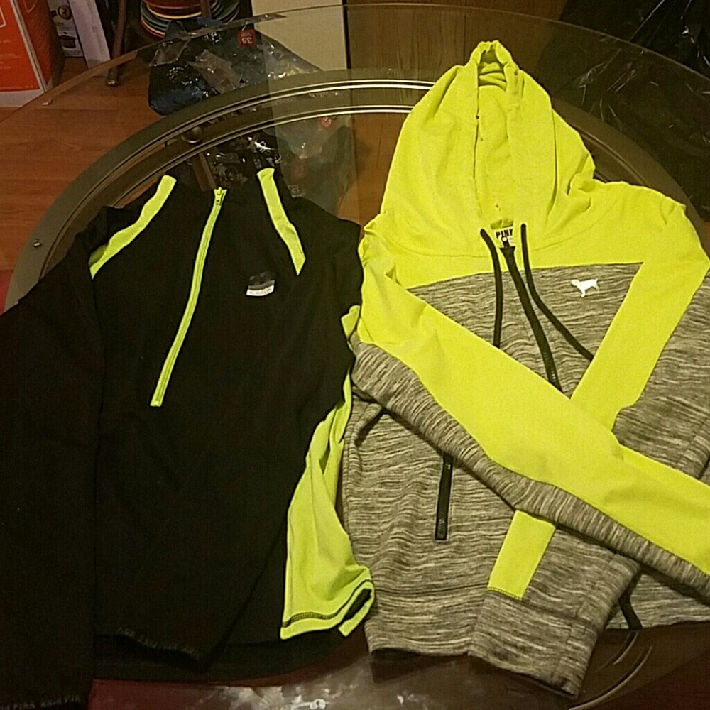 2 Pink Hoodies