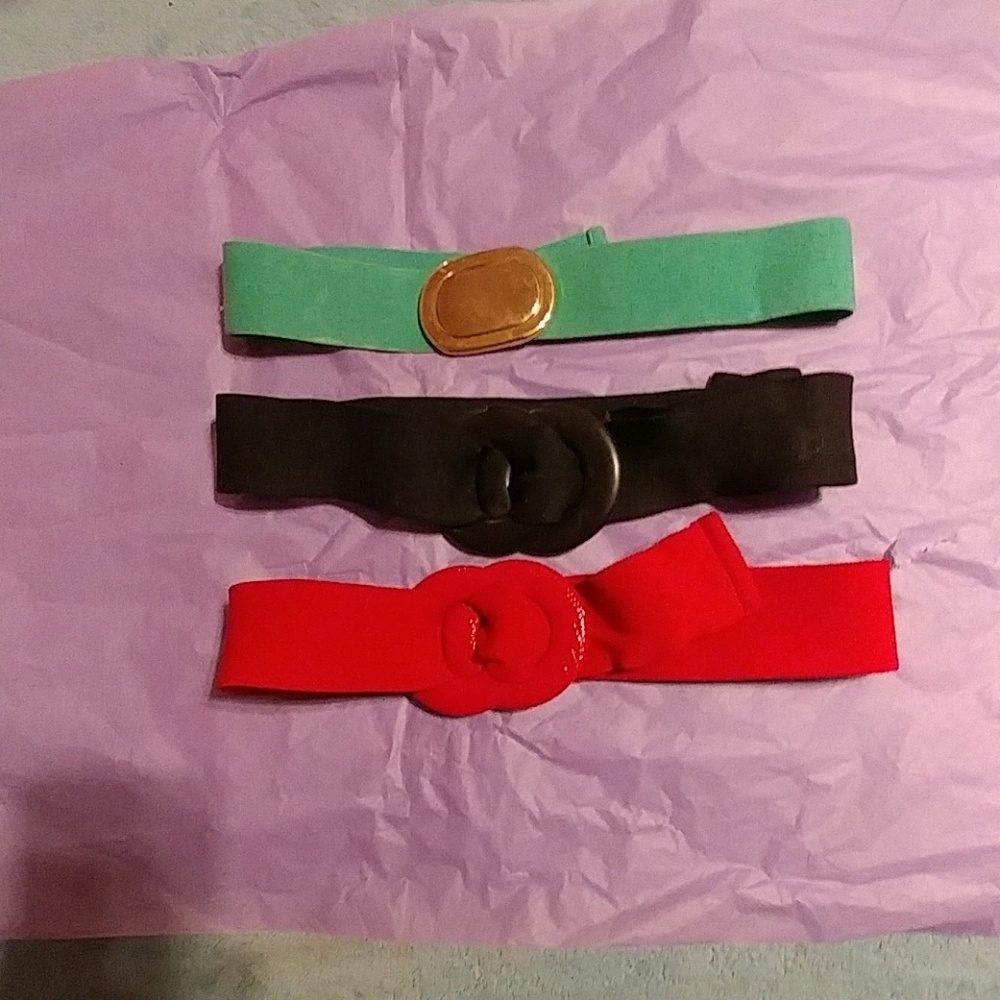 3 vintage belts