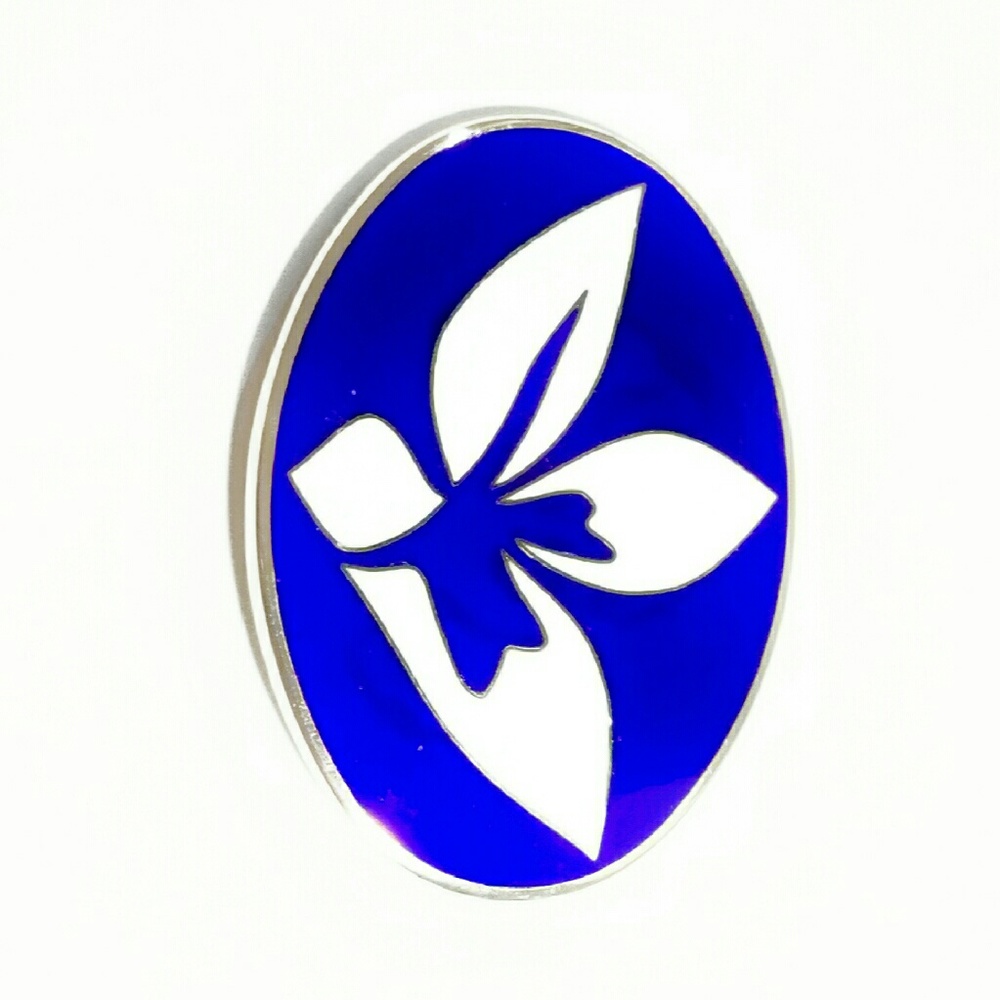 Jack Youngerman Signed 1969 Enamel Brooch/Pendant