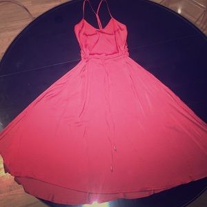 Racerback spaghetti strap dress