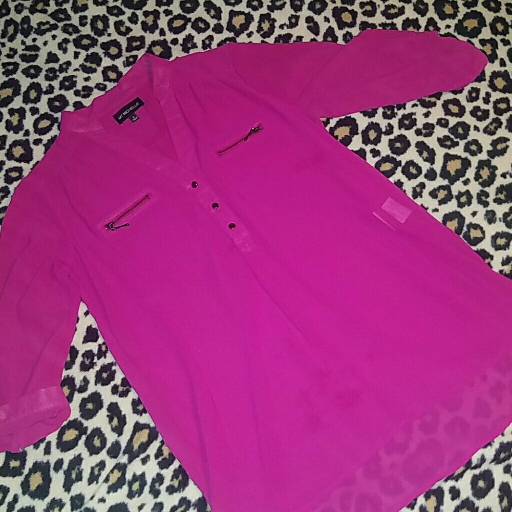 Berry pink dress top