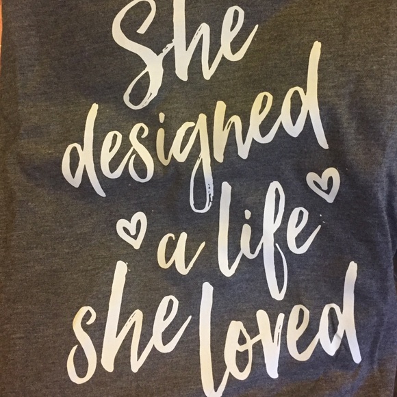 S-XL Love your life v neck tee - Picture 5 of 5