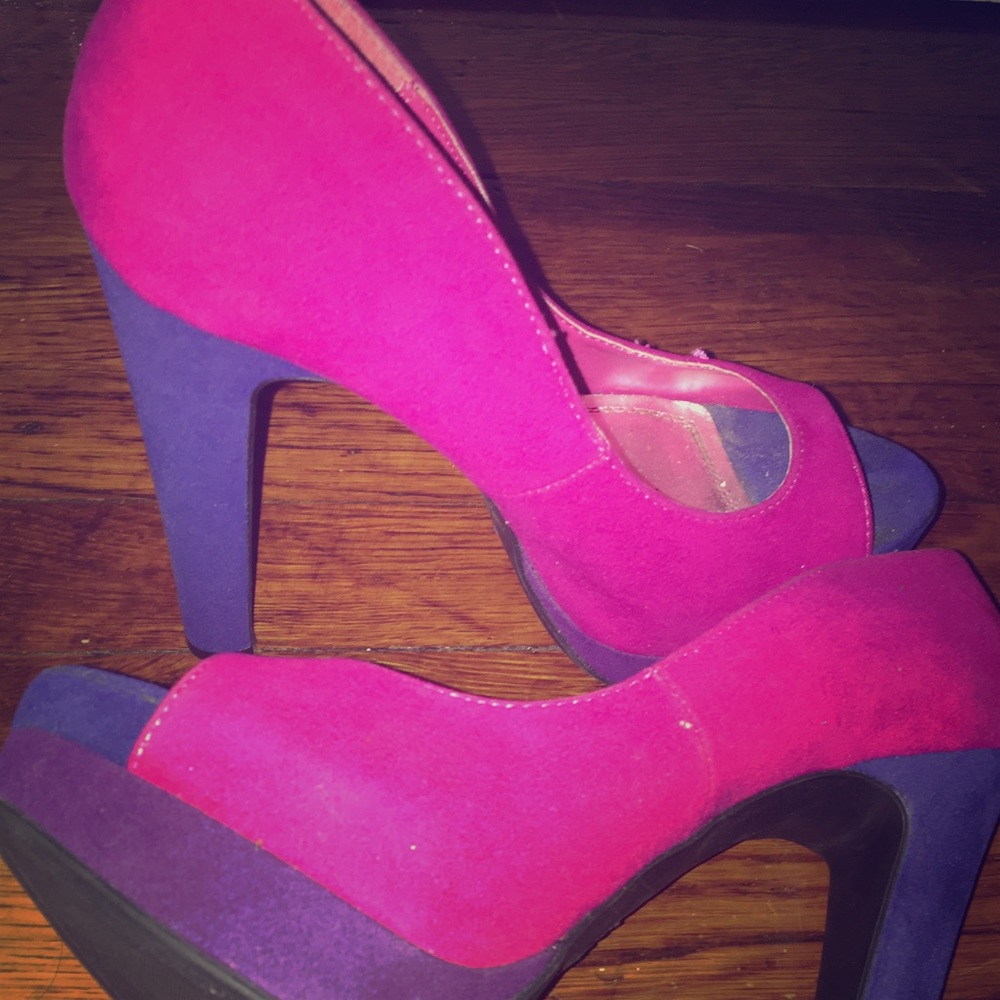 Open toe heels