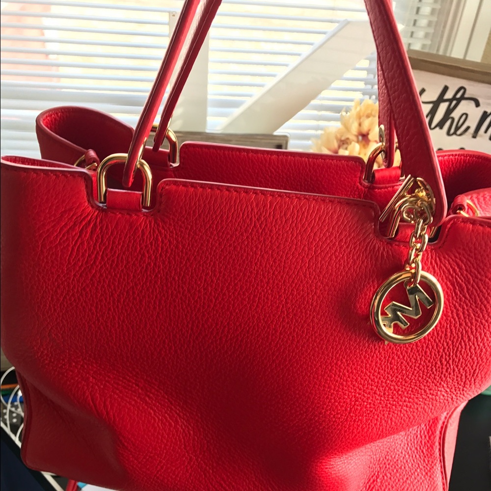 SOLD!! Hot Coral MK Handbag