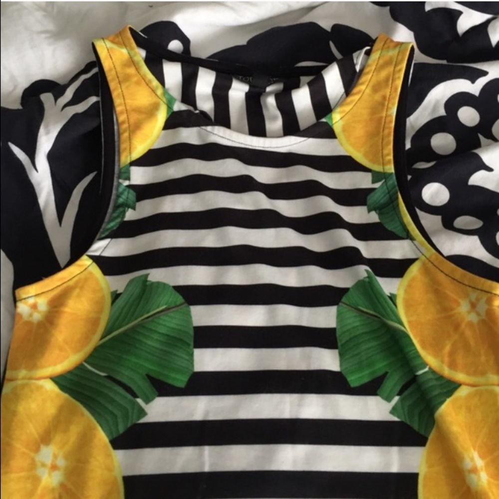 Stripe Dress w/ Oranges 🍊