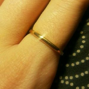 Stamped 14kt Gold 2mm Polished Band