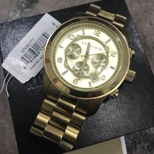 💰Sold on Ebay💰MK Runway Gold Tone Watch