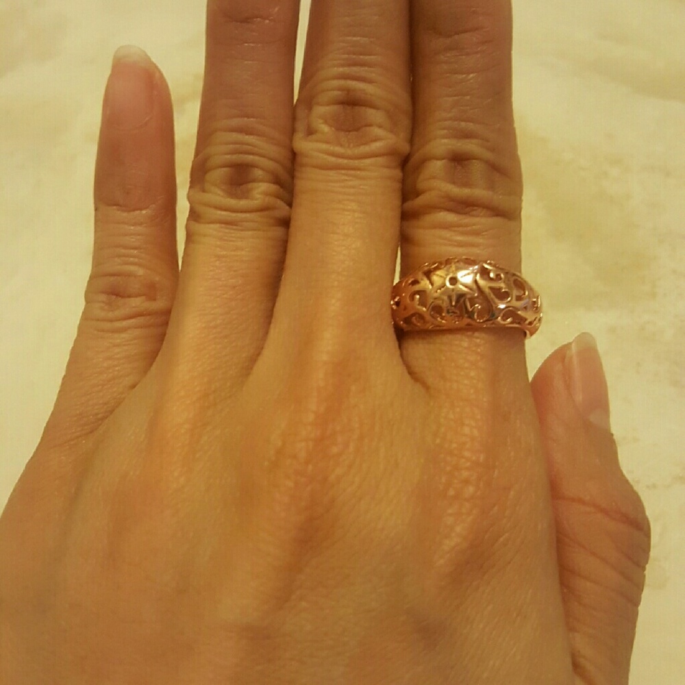Rings Retro Totem Flower 18k gold plated