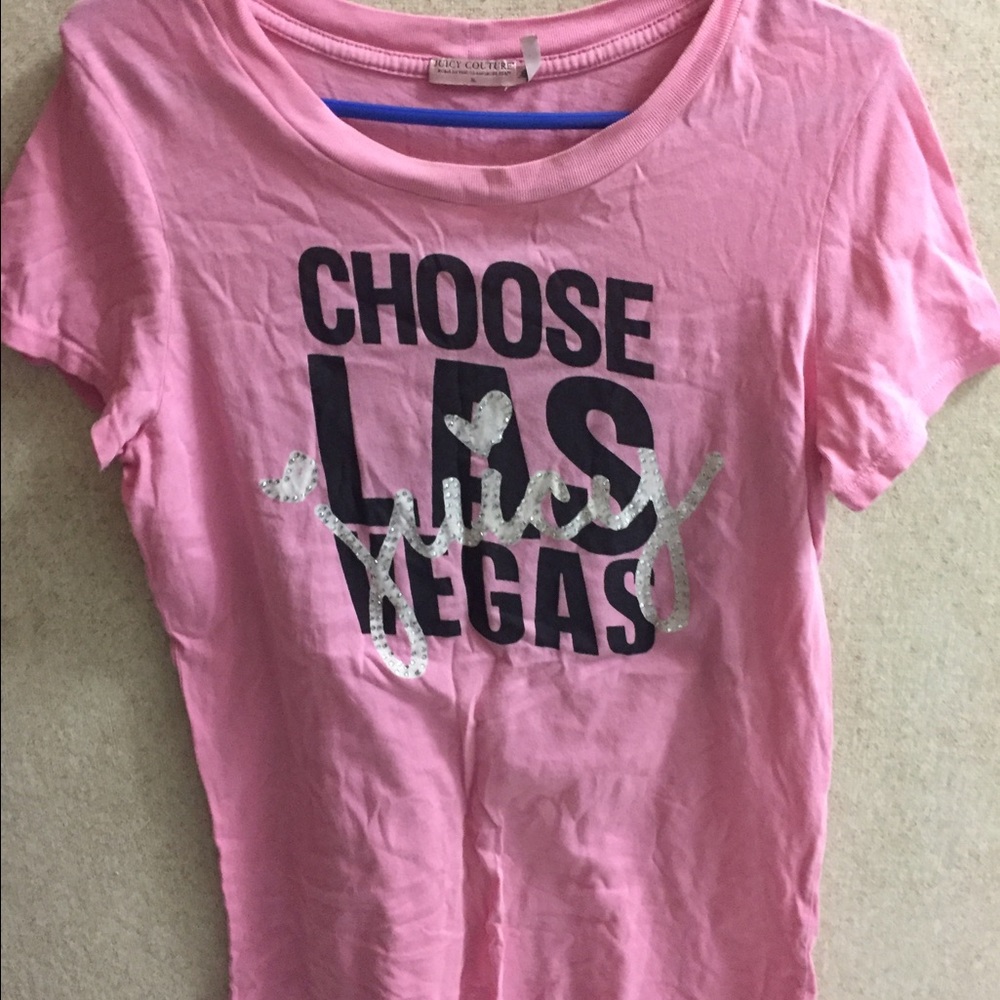 Pink Juicy Couture crystallized short sleeve