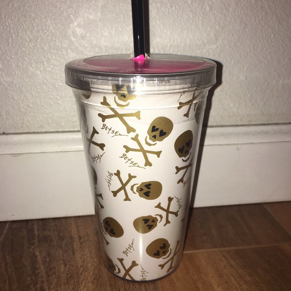 Betsy Johnson Tumbler with Straw
