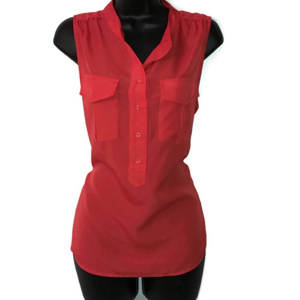 J. Crew Sleeveless Button-Down Shirt