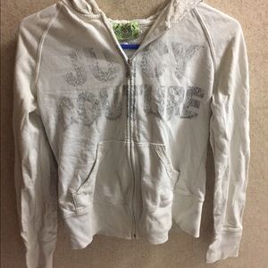 White Juicy Couture zip up.