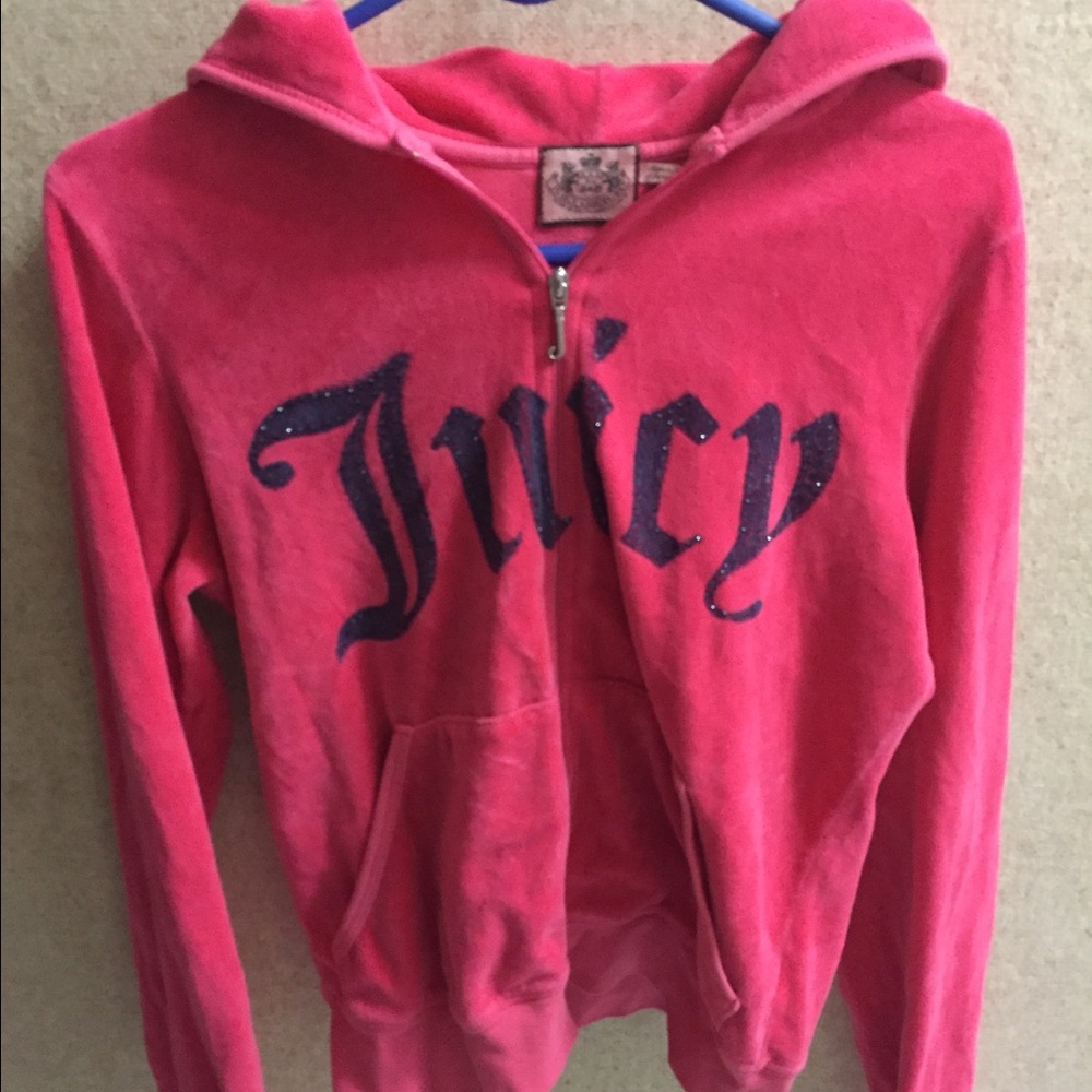Hot pink Juicy Couture zip up.