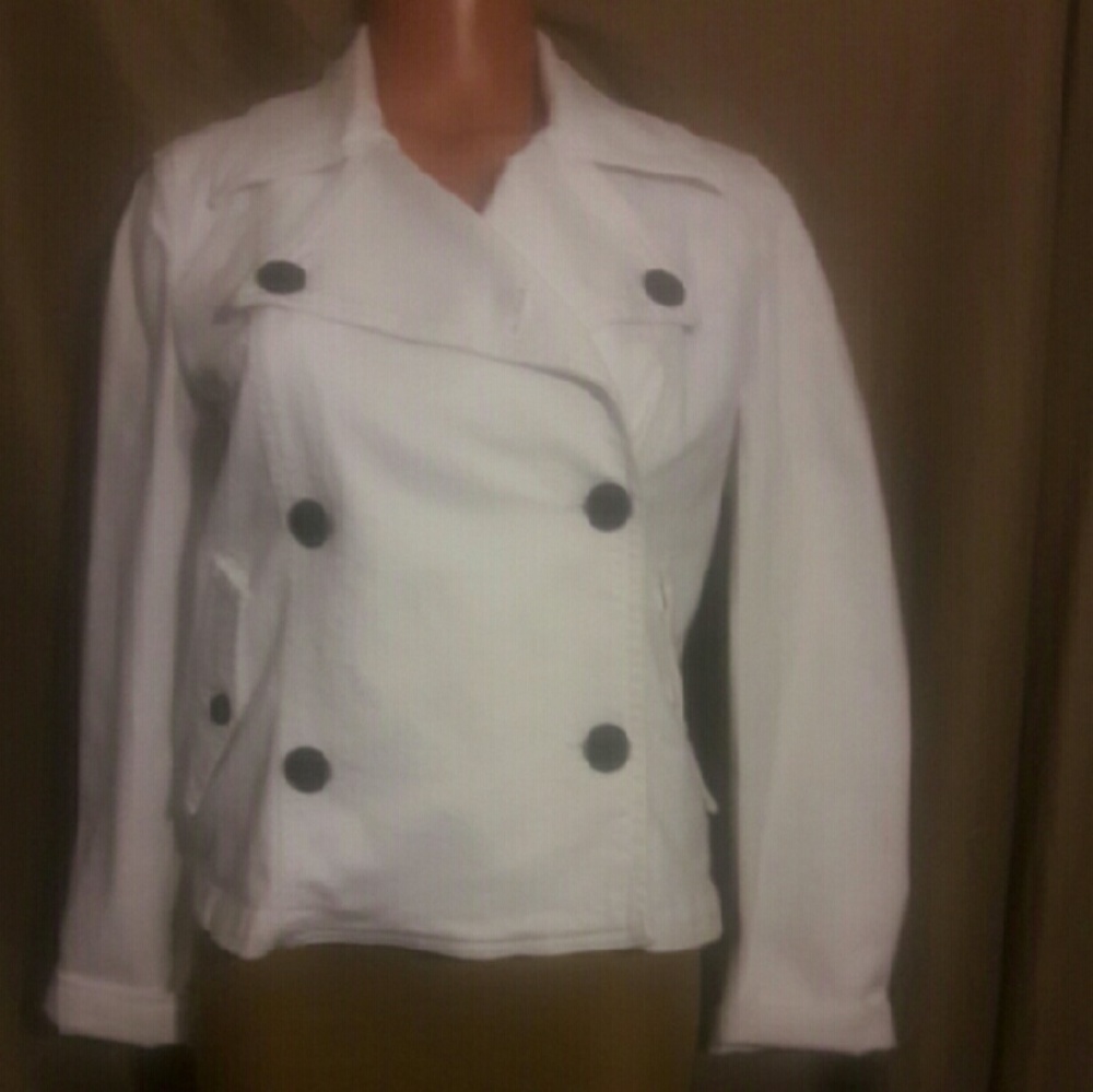 Chaps white demin jacket
