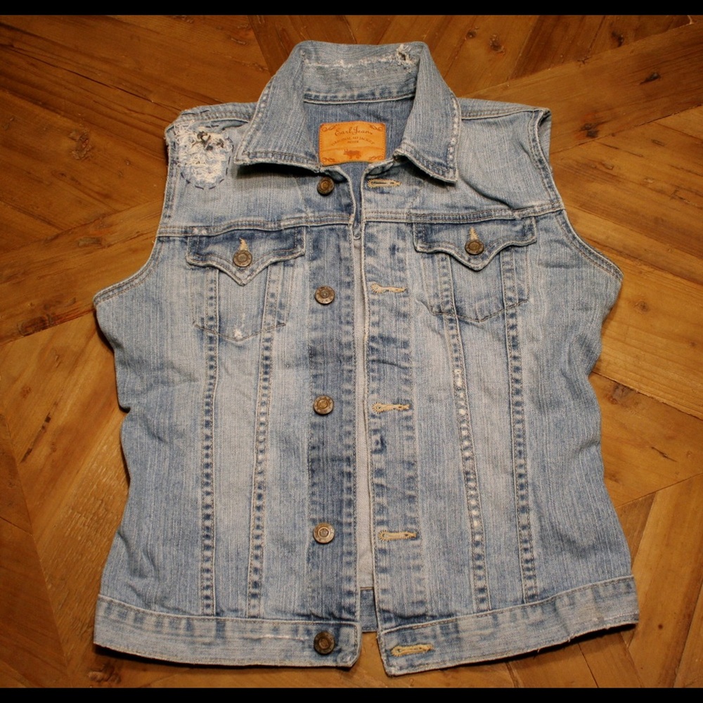 Earl Jean Denim Vest size Small