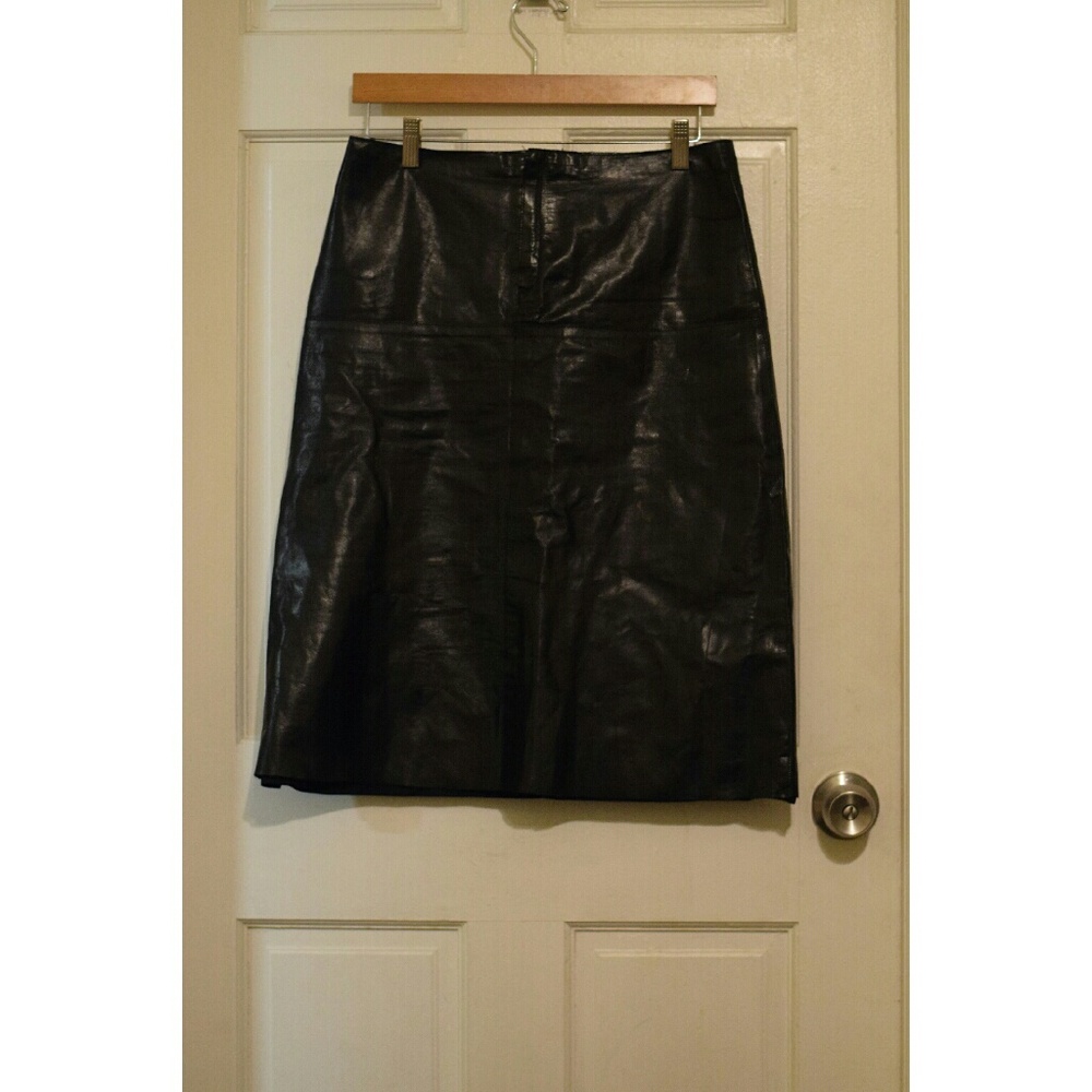 Leather Banana Republic skirt