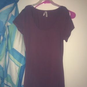 Women's burgundy fitted dress size medium
