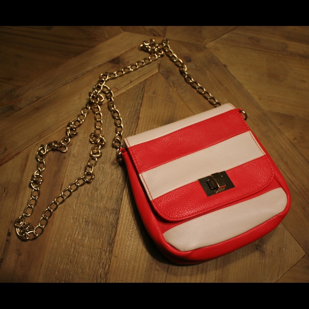 Aldo Purse Red Stripes New Never used