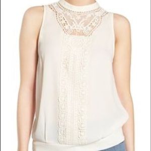 Chelsea28 Victoriana Lace Detail Tank Size S.