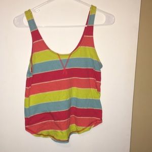 Striped Cropped Tank