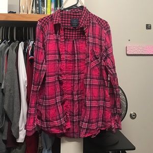 Pink American Eagle Flannel