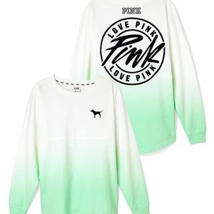 PINK ombré crew neck💚