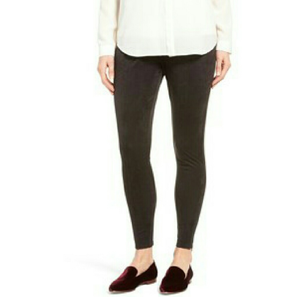 Black Faux Suede Leggings