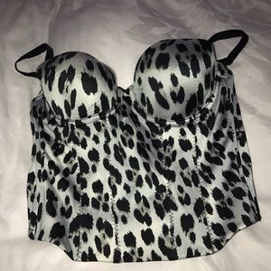 Victoria's Secret bustier leopard bra