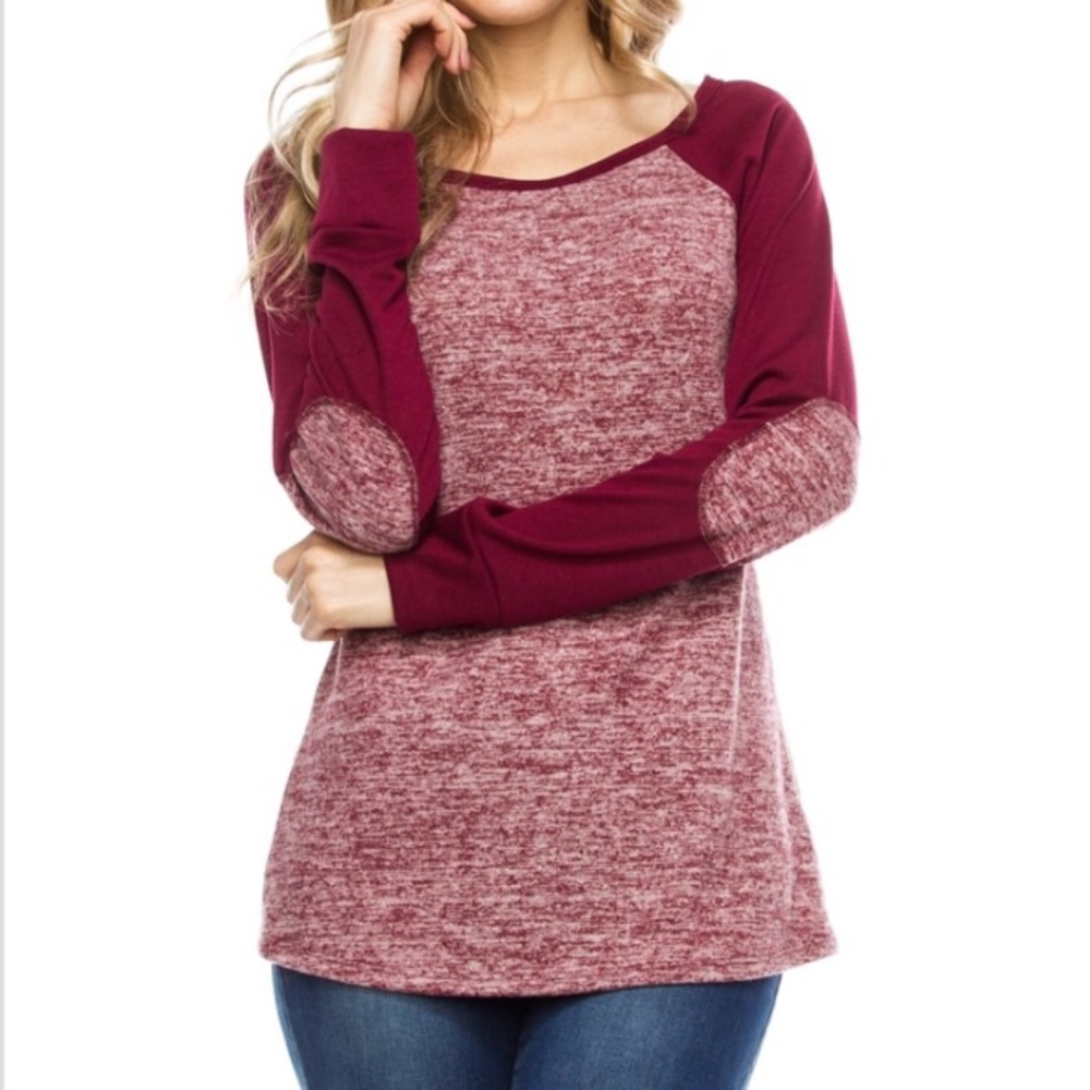 ELBOW PATCH TOP