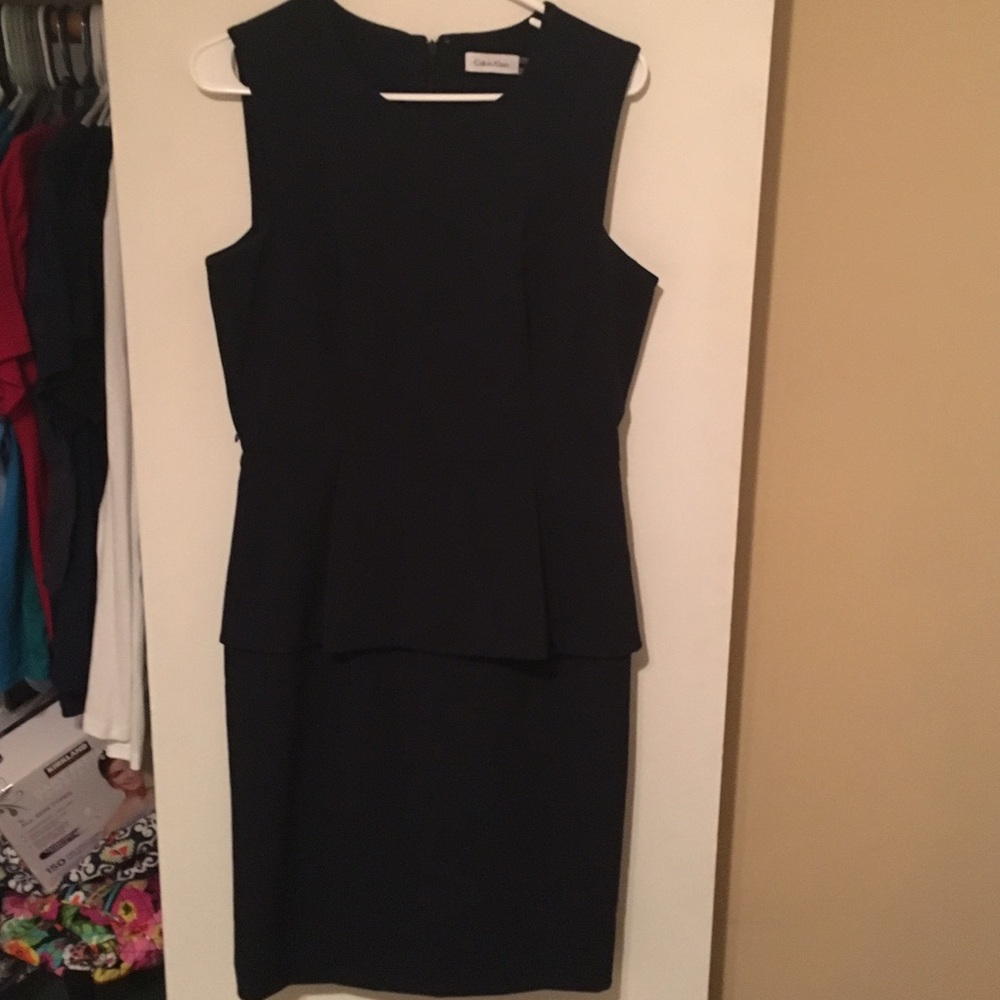 Calvin Klein Peplum Dress NWOT