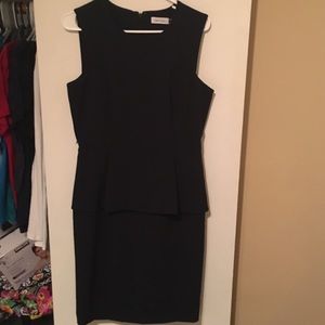 Calvin Klein Peplum Dress NWOT