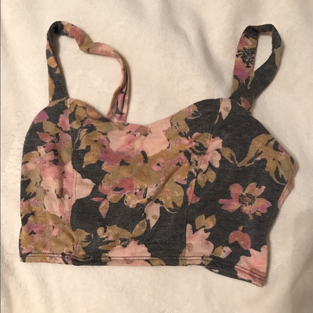 Kirra floral crop top from pacsun