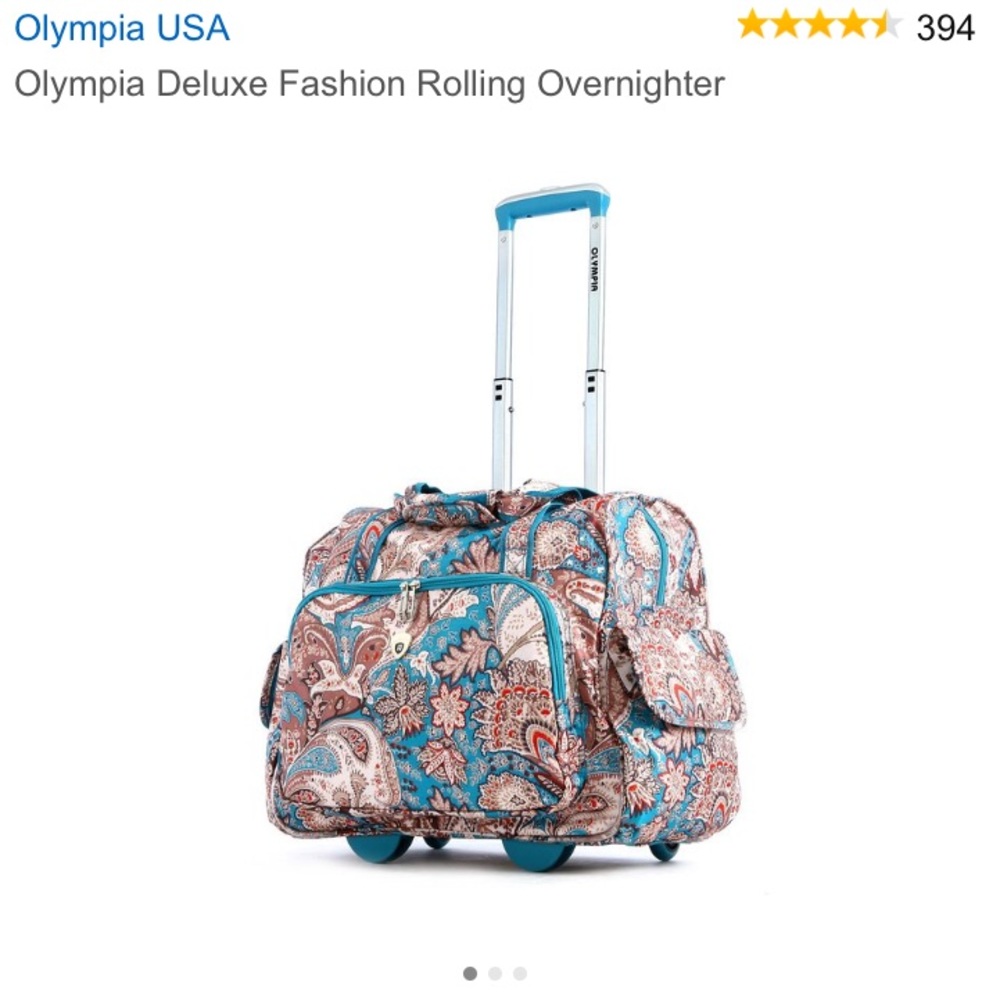 Olympia Deluxe Fashion Rolling Overnighter
