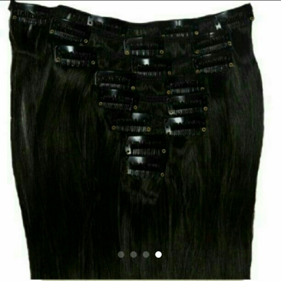 Dark Brown Full Head Clip In Extension main image 4