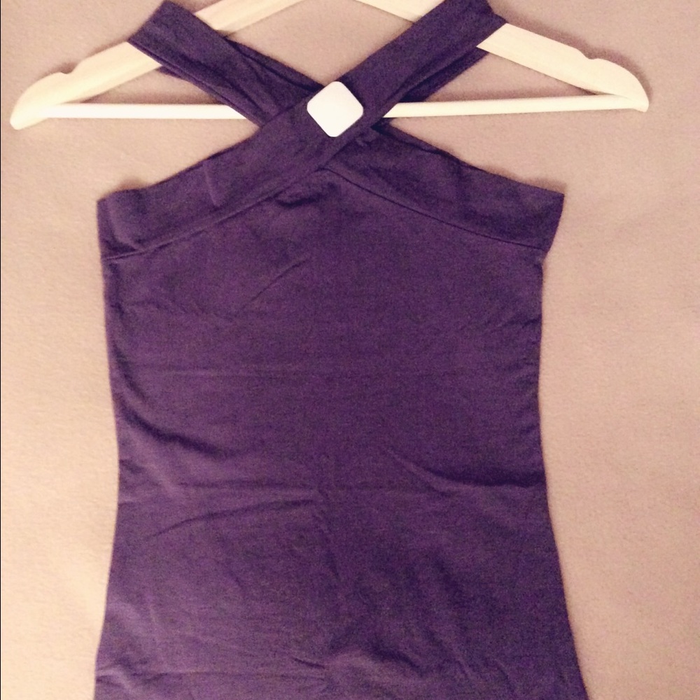 Two piece set: wrap around neck top