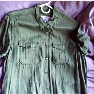 Jack Wills olive green tshirt dress