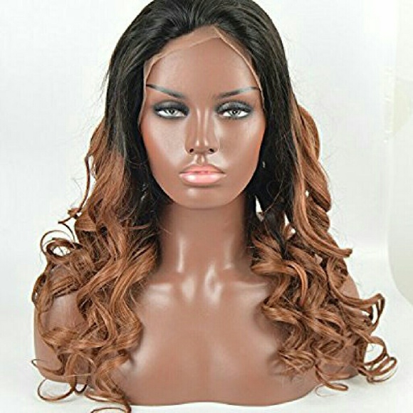 Loose Wave Two Toned Virgin Hair Wig #1b/33 main image 4