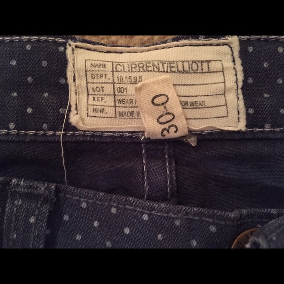 Current/Elliott Polka Dot Skinny Jeans - Picture 3 of 4